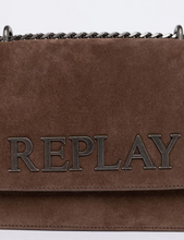 Cargue la imagen en el visor de la Galería,Bolso Bandolera Ante Marrón Replay