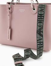 Cargue la imagen en el visor de la Galería,Bolso Shopper Grande Piel Rosa Emporio Armani