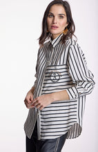 Cargue la imagen en el visor de la Galería,Camisa de rallas Alba Conde