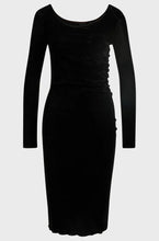 Cargue la imagen en el visor de la Galería,Vestido de Malla Aterciopelada BOSS