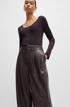 Cargue la imagen en el visor de la Galería,Pantalón Cuero BOSS