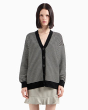 Cargue la imagen en el visor de la Galería,Cárdigan de Rallas Armani Exchange