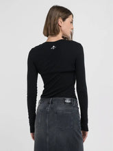 Cargue la imagen en el visor de la Galería,Camiseta Canalé con Abertura Replay