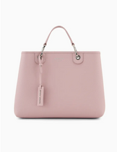 Cargue la imagen en el visor de la Galería,Bolso Shopper Grande Piel Rosa Emporio Armani