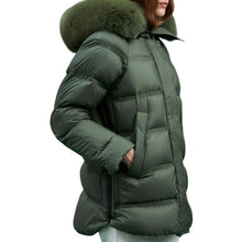 Cargue la imagen en el visor de la Galería,Chaqueta acolchada con pelo de Peuterey