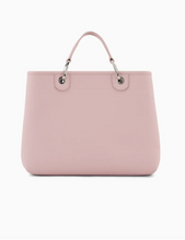 Cargue la imagen en el visor de la Galería,Bolso Shopper Grande Piel Rosa Emporio Armani
