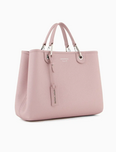 Cargue la imagen en el visor de la Galería,Bolso Shopper Grande Piel Rosa Emporio Armani