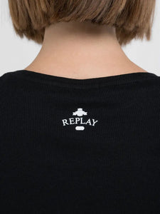 Camiseta Canalé con Abertura Replay