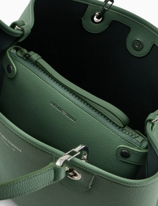 Bolso Shopper Grande Piel Verde Emporio Armani