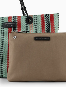 Bolso Shopper Esterilla Trenzada Menta