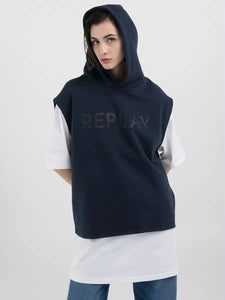 Sudadera con Capucha sin Mangas Replay