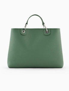 Bolso Shopper Grande Piel Verde Emporio Armani