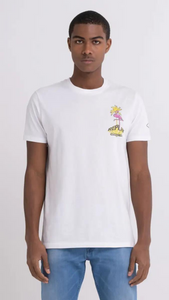 Camiseta replay de algodón orgànico con dibujo