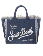 Cargue la imagen en el visor de la Galería,Bolso Saint Barth azul oscuro

