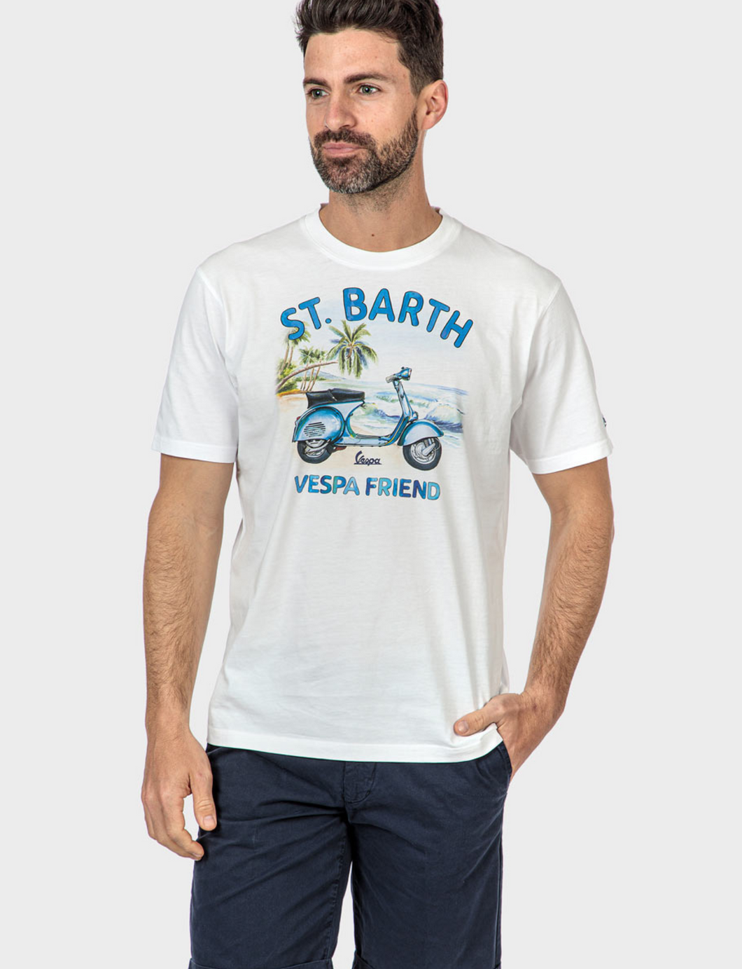 Camiseta Saint Barth “vespa friend”